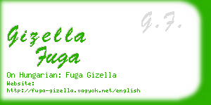 gizella fuga business card